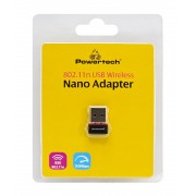 POWERTECH ασύρματος USB αντάπτορας δικτύου PT-1384, 150Mbps WiFi