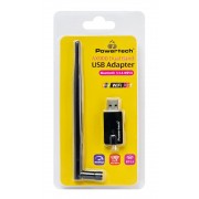 POWERTECH ασύρματος USB αντάπτορας δικτύου & Bluetooth 5.3 PT-1386, 900Mbps WiFi 6