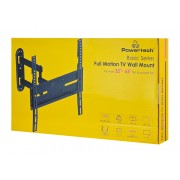 POWERTECH επιτοίχια βάση τηλεόρασης PT-1388, 32-65", έως 35kg, full motion