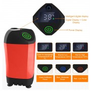 POWERTECH φορητή αντλία/ντουζιέρα για camping PT-1429, επαναφορτιζόμενη, κόκκινη