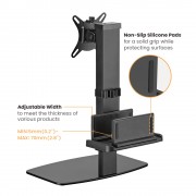 POWERTECH βάση γραφείου οθόνης PT-1449 με βάση mini PC, 17-32", έως 8kg