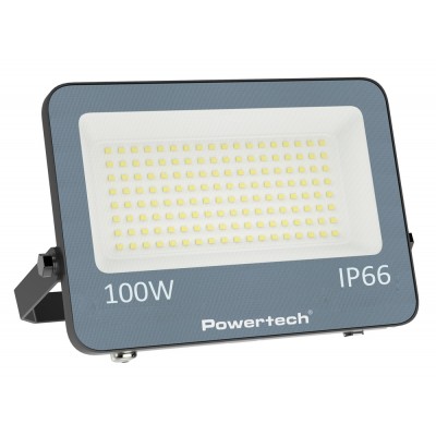 POWERTECH LED προβολέας PT-1460, 100W, 4000K, 9000lm, IP66