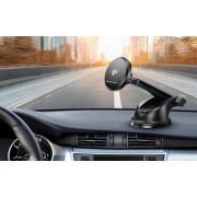 POWERTECH ασύρματος φορτιστής & βάση smartphone αυτοκινήτου PT-1492, Qi2, 15W, μαύρος