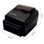 POWERTECH θερμικός εκτυπωτής ετικετών PT-1510, USB/Ethernet/Serial, auto cutter, μαύρος