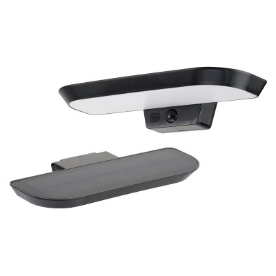 POWERTECH LED ηλιακό φωτιστικό PT-1516 με αισθητήρα κίνησης, 6W, 2000mAh, μαύρο