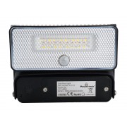 POWERTECH LED ηλιακό φωτιστικό PT-1517 με αισθητήρα κίνησης, 8W, 1800mAh, μαύρο