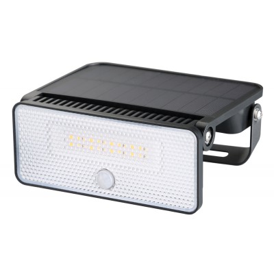 POWERTECH LED ηλιακό φωτιστικό PT-1517 με αισθητήρα κίνησης, 8W, 1800mAh, μαύρο