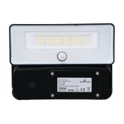 POWERTECH LED ηλιακό φωτιστικό PT-1518 με αισθητήρα κίνησης, 12W, 3600mAh, μαύρο