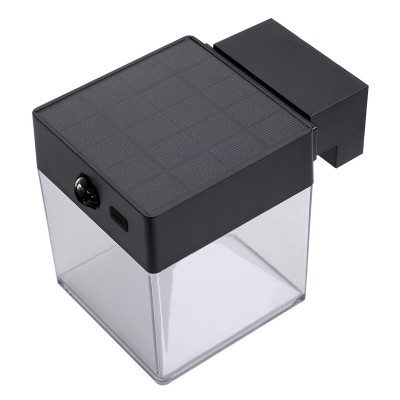 POWERTECH LED ηλιακό φωτιστικό PT-1519 με αισθητήρα κίνησης, 4W, 2000mAh, μαύρο