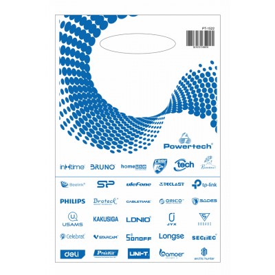 Σακούλα εμπορευμάτων τύπου χούφτας PT-1522, 21x30cm, νάιλον, 40τμχ