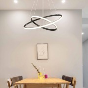 POWERTECH LED φωτιστικό οροφής PT-1525, 25W, 4000K, Φ40x120cm, μαύρο