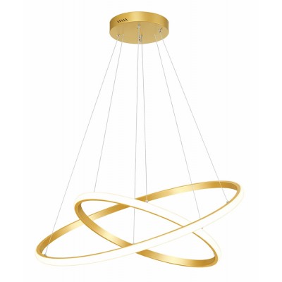 POWERTECH LED φωτιστικό οροφής PT-1526, 25W, 4000K, Φ40x120cm, χρυσό