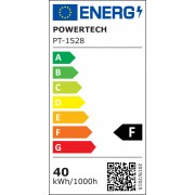 POWERTECH LED φωτιστικό οροφής PT-1528, 40W, 4000K, Φ60x120cm, χρυσό