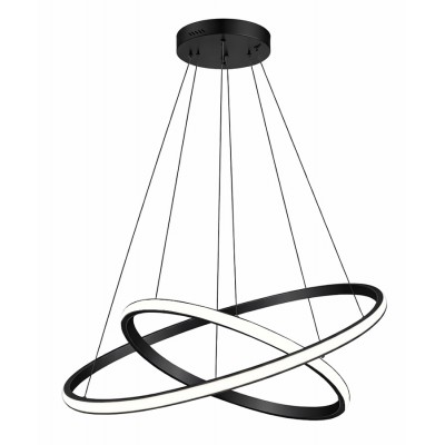 POWERTECH LED φωτιστικό οροφής PT-1529, 60W, 4000K, Φ80x120cm, μαύρο