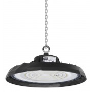 POWERTECH LED φωτιστικό καμπάνα PT-1531, 100W, 6500K, Φ30x11cm, IP65, μαύρο