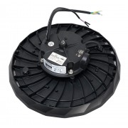 POWERTECH LED φωτιστικό καμπάνα PT-1531, 100W, 6500K, Φ30x11cm, IP65, μαύρο