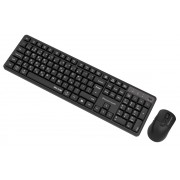 POWERTECH set ασύρματο ποντίκι & πληκτρολόγιο PT-1540, 2.4GHz & Bluetooth, αθόρυβο, μαύρο