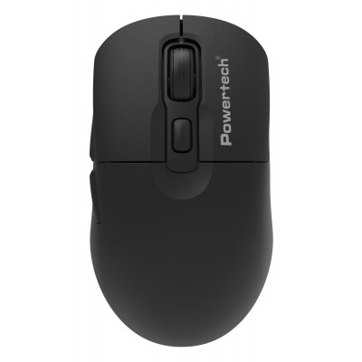 POWERTECH ασύρματο ποντίκι PT-1542, 2.4GHz, έως 5000DPI, αθόρυβο, μαύρο