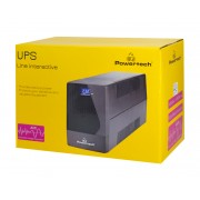 POWERTECH UPS Line Interactive PT-1800LCD με οθόνη, 1800VA, 1080W, 4x Schuko, 2x RJ45/RJ11, USB Type B