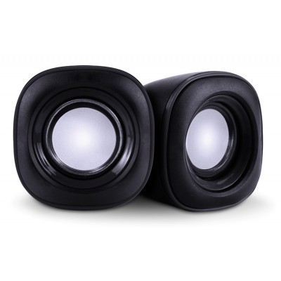 POWERTECH ηχεία Essential sound PT-844, 2x 3W, 3.5mm, μαύρα