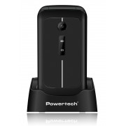 POWERTECH κινητό τηλέφωνο Sentry 2.8, 2.8", dual SIM, πλήκτρο SOS, μαύρο