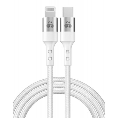 POWERTECH καλώδιο USB-C σε Lightning PTR-0127, PD 20W, copper, 1m, λευκό