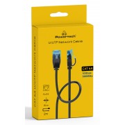 POWERTECH καλώδιο δικτύου PTR-0143 Cat 6a U/UTP, copper, slim, 2m, μαύρο