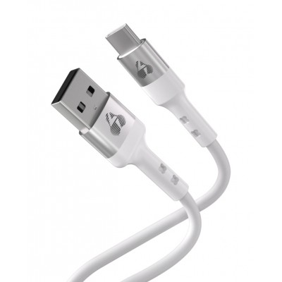 POWERTECH καλώδιο USB-C σε USB PTR-0162, σιλικόνης, 60W, 480Mbps, 1m, λευκό