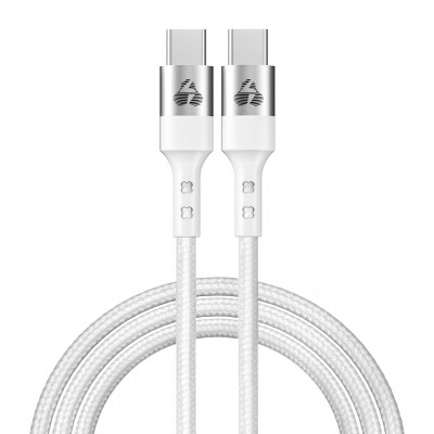 POWERTECH καλώδιο USB-C σε USB-C PTR-0167, PD 60W, copper, 1m, λευκό