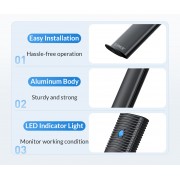 ORICO θήκη για M.2 SATA SSD PWM2, 5Gbps, μαύρη