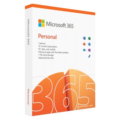 MICROSOFT Office 365 Personal QQ2-01897, English, medialess P10, 1 έτος