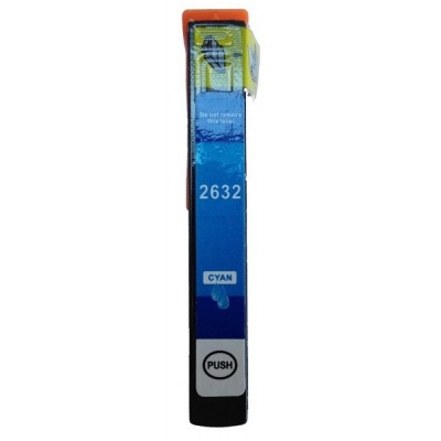 Συμβατό Inkjet μελάνι για Epson, T2632, κυανό