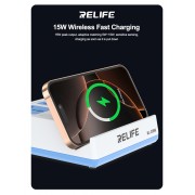 RELIFE σταθμός φόρτισης RL-309H, USB/3x USB-C/3x DC/wireless, 72W, λευκός