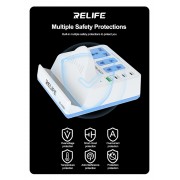 RELIFE σταθμός φόρτισης RL-309H, USB/3x USB-C/3x DC/wireless, 72W, λευκός