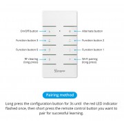 SONOFF remote controller RM433R2, 433MHz, λευκό
