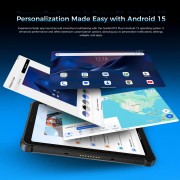 OUKITEL tablet RT3 Plus, 8", 4/128GB, 4G, 11000mAh, IP68/IP69K, μαύρο