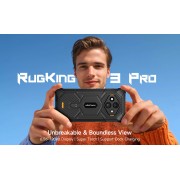 ULEFONE smartphone RugKing 3 Pro, 6.56", 8/128GB, 5700mAh, IP68/IP69K, μαύρο