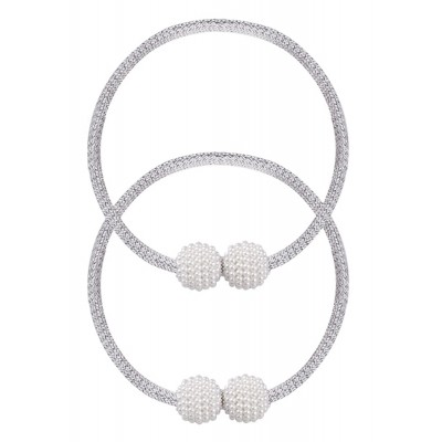 ROXXANI δέστρα κουρτίνας RXN-0024, μαγνητική, 43cm, γκρι, 2τμχ