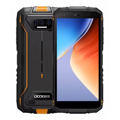 DOOGEE smartphone S41T, 5.5", 4/64GB, 6300mAh, IP68/IP69K, πορτοκαλί