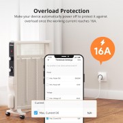 SONOFF smart αντάπτορας ρεύματος S60TPF, μονός, 4000W, WiFi, λευκός