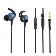 SADES gaming earphones Wings 20 με μικρόφωνο, 3.5mm, Φ12mm, 1.2m, μαύρα