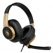 SADES gaming headset UPOWER, 3.5mm σύνδεση, 40mm, μαύρο/χρυσό