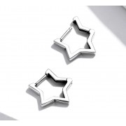 BAMOER σκουλαρίκια κρίκοι SCE1136, ασήμι 925, ασημί BAMOER σκουλαρίκια κρίκοι SCE1136, ασήμι 925, ασημί