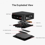 BEELINK mini PC SER5 Max, AMD 6800U, 24GB, 500GB M.2, Windows 11 Pro