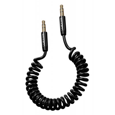 USAMS καλώδιο Jack 3.5mm SJ256, Hi-Fi stereo, 1.2m, μαύρο