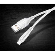 USAMS καλώδιο Lightning σε USB US-SJ266, 10W, 1m, λευκό