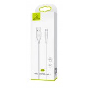 USAMS καλώδιο Micro USB σε USB US-SJ268, 2A, 1m, λευκό
