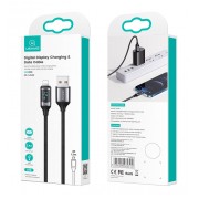 USAMS καλώδιο Lightning σε USB US-SJ543, 2.4A, 1.2m, μαύρο