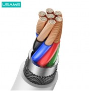 USAMS καλώδιο micro USB σε USB US-SJ607, 2A, 1m, λευκό