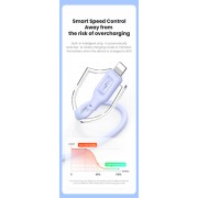 USAMS καλώδιο Lightning σε USB US-SJ618, 12W, 1m, λευκό